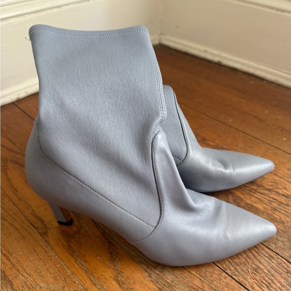 Stuart Weitzman Light Gray Heeled Boots